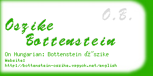 oszike bottenstein business card